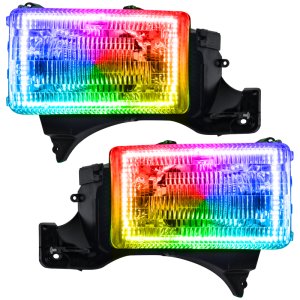 Dodge Ram Headlight Assemblies - ORACLE Lighting - ColorSHIFT w/ 2.0 Controller - `94-`02